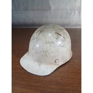Vintage MSA White Cap -Coal Mining Helmet Cap No Liner